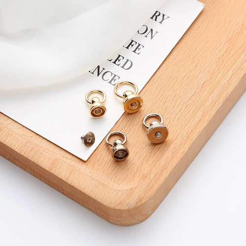 Медный крутящийся чехол для телефона, набор материалов, золотая серебряная барсетка с аксессуарами, DIY