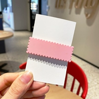 Квадратная розовая заколка для волос