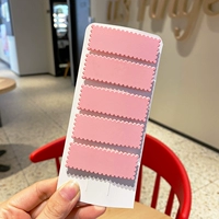 Квадратная розовая заколка для волос