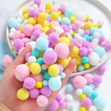 Кремовый детский креативный декор ручной работы, аксессуар для волос, набор материалов, аксессуар для сумки, плюшевый, «сделай сам»