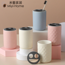 Ceramic Toothbrush Holder Dental holder Pendulum Bench table Objects Shelf Home Base Nordic Wind Mesh Red Toothpaste Cup Holder