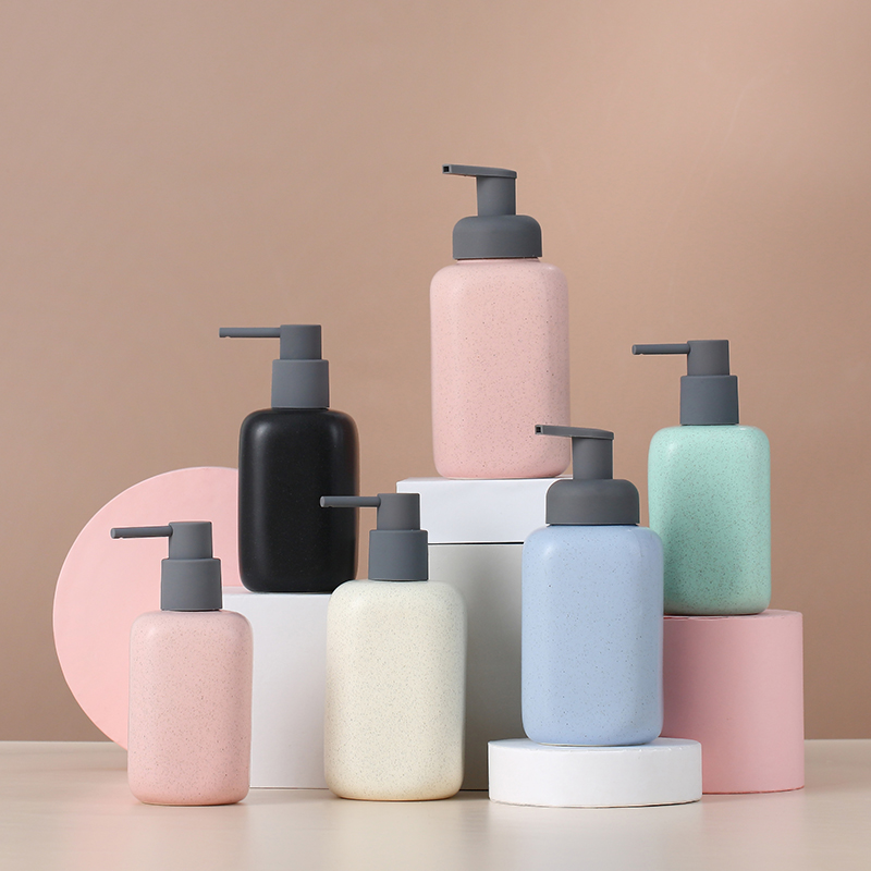Ceramic Hand Sanitizer Shampoo body lotion Bath Lotion PRESS EMPTY BOTTLE NORDIC BATHROOM MAKEUP ROOM HOTEL CUSTOM FIGHT LOGOS