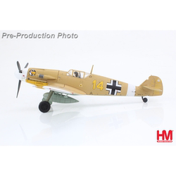 Hm Collector 1/48 Ha8766 Bf109F-4 Fighter Aircraft September 1942 Alloy Finished Static Model