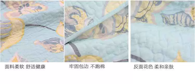 Hàn Quốc vườn giường bìa bông cotton ba mảnh hè là mùa hè mát lạnh giải phóng mặt bằng chăn mỏng đúp - Trải giường