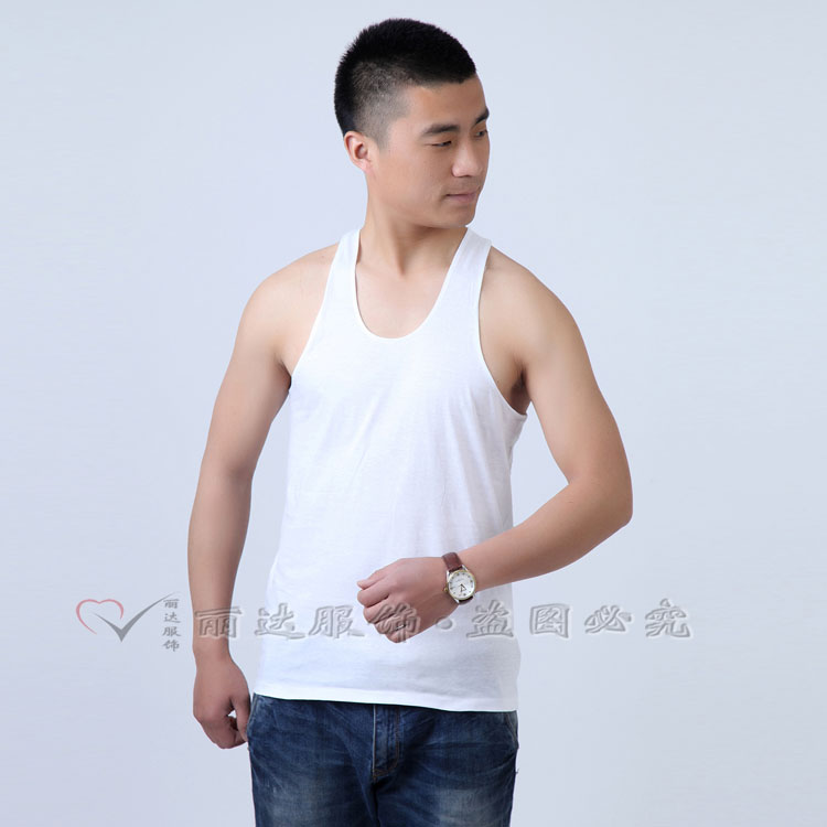 Trung và cũ tuổi áo nam cotton vest cộng với phân bón để tăng phiên bản lỏng lẻo của chiếc áo cũ tuổi cotton không tay mùa hè ăn mặc