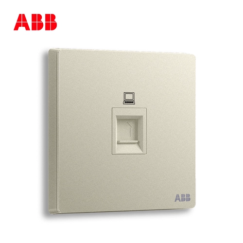 ABB Переключатель, безрамная Сюаньжи шампанское серебряное серебряное гнездо панель компьютера