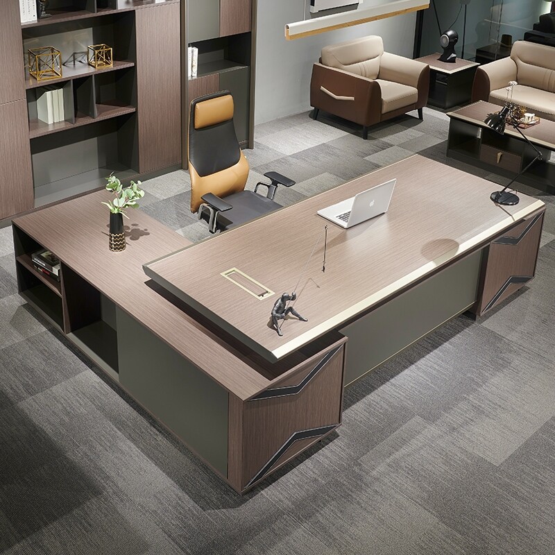 Office boss chair leather simple modern business manager chair Household chair Rotary lifting supervisor chair Large chair