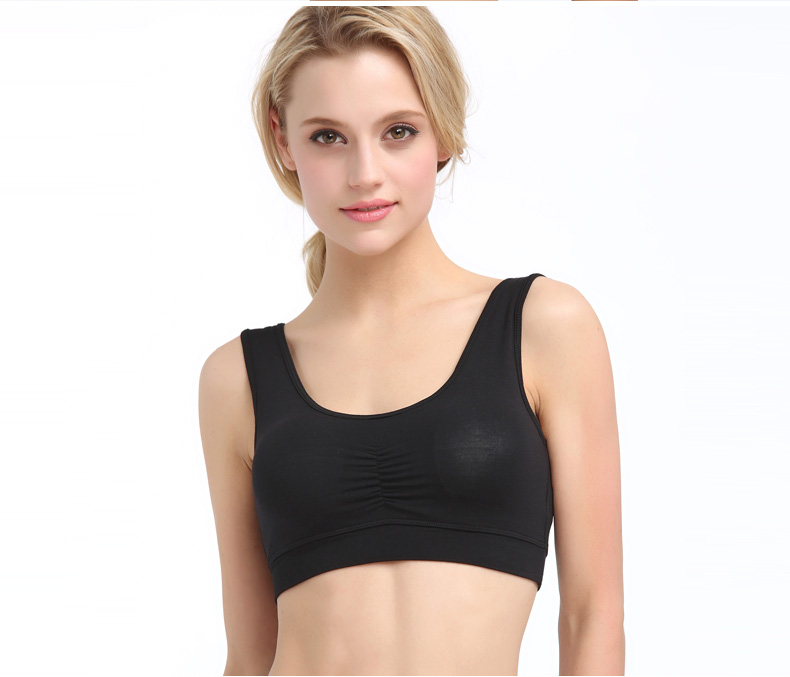 Cô y tá nhỏ thể thao yoga giản dị cô gái trung niên ngủ áo ngực modal không có vòng thép mỏng đồ lót vest áo ngực không dây