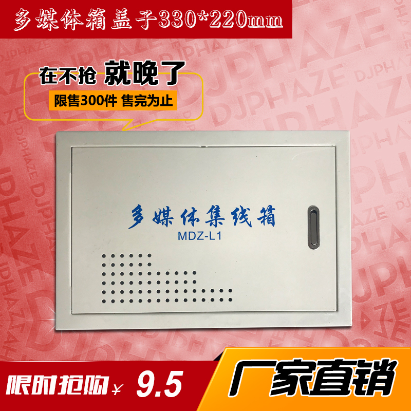 Multimedia Collection Line Box Panel Fiber Information Box Iron Cover Weak electric box panel 300 * 200 thickened iron cover