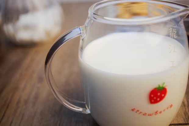 Dâu tây cốc sữa dâu thủy tinh làm bằng tay ly sữa ly bình sữa mật ong nồi phụ kiện cà phê dụng cụ pha cold brew