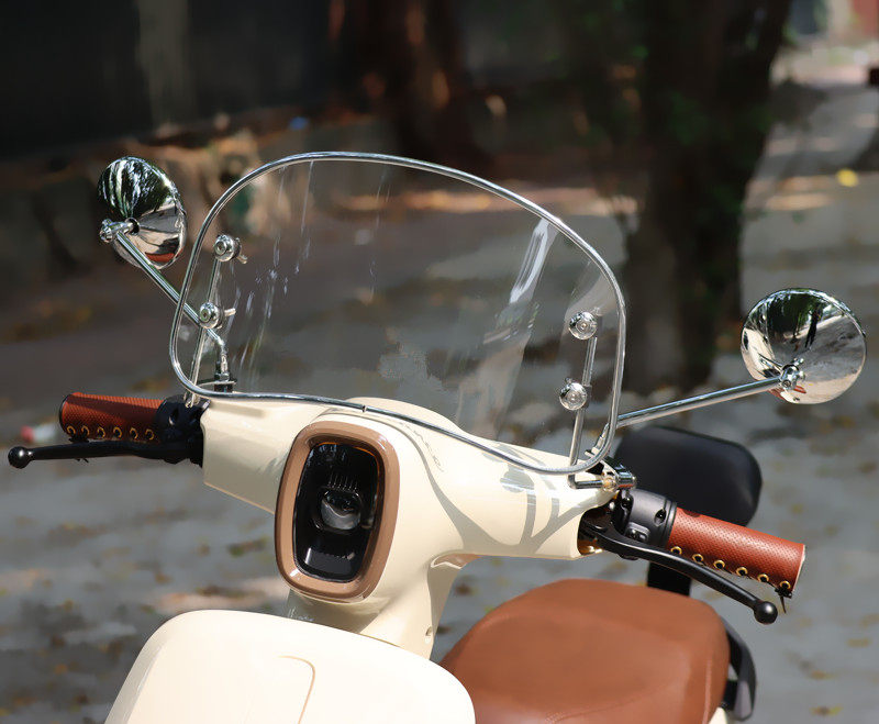Suitable for Honda ns125la motorcycle modified rearview mirror calf yadiemma retro round reflector