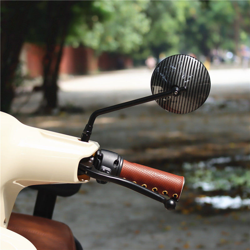 Suitable for Honda ns125la motorcycle modified rearview mirror calf yadiemma retro round reflector