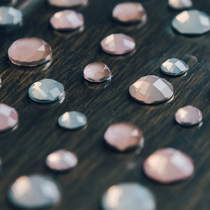 Judy handmade macaron multi-cut dewdrop semicircle sticker acrylic semicircle sticker