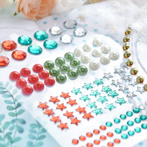 Judys handmade Christmas scrapbook scrapbook card collage DIY decorative pearl decoration pieces