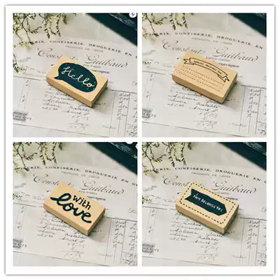 Judy handmade wooden Wood seal, upper case, English letter seal, wooden letter seal, a variety