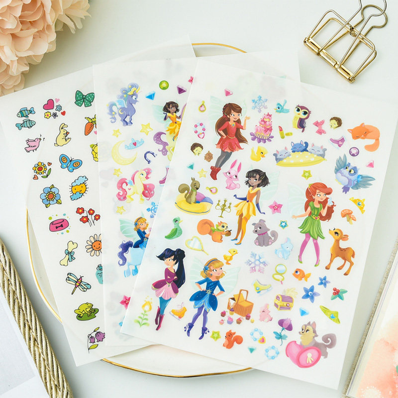 Judy hand-laid account material flat pressure adhesive transfer printed paper scraping and scraping paper scraping paper small freshening 3 sheets