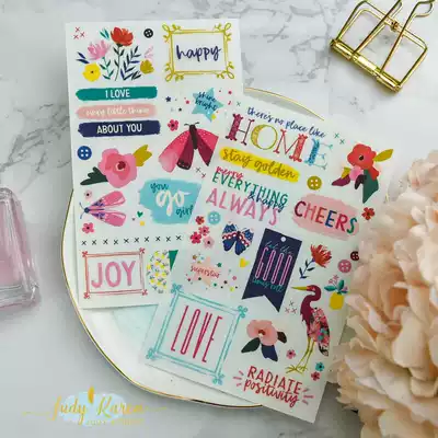 Judy hand-paved account material flat pressure paste transfer paper scraper hipster transfer paste 2 pieces