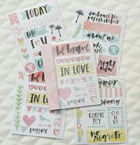 Judy hand-paved Handbook decoration sticker Handbook material and paper TAPE WASHI TAPE 4 pieces