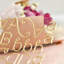 Judy handmade scrapbook diy bronzing lettering sticker bbling high quality 3 pieces