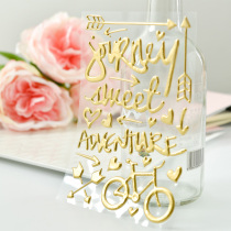 Judy hand-paved Scrapbook photo album Handbook decorative stickers hot stamping bubble stickers