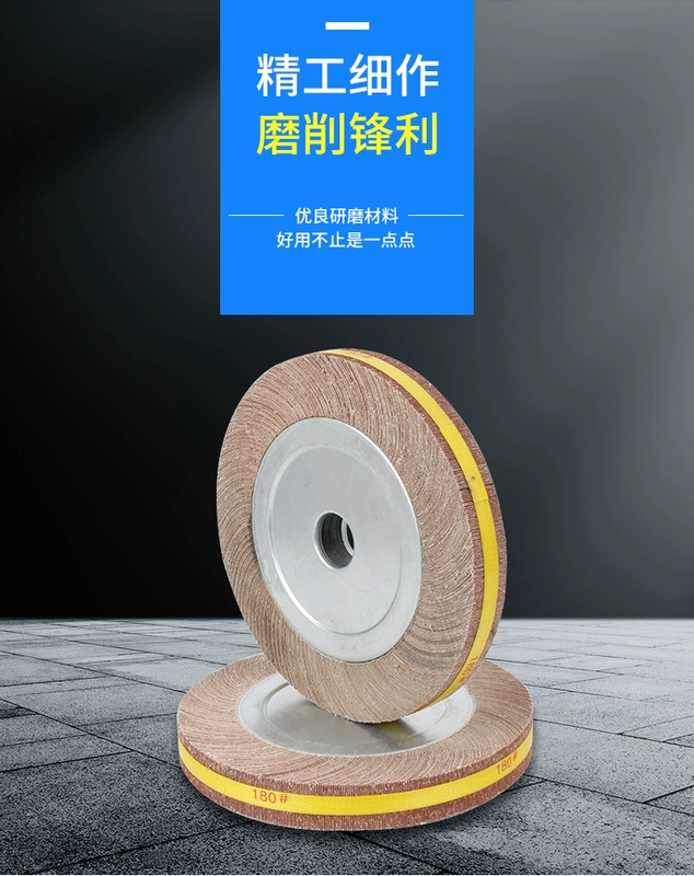 Ngàn lá cánh quạt bánh xe 100*25*16MM cánh quạt lưỡi vải mài mòn bánh xe đánh bóng bánh xe đánh bóng kim loại mài bánh xe đá mài sắt