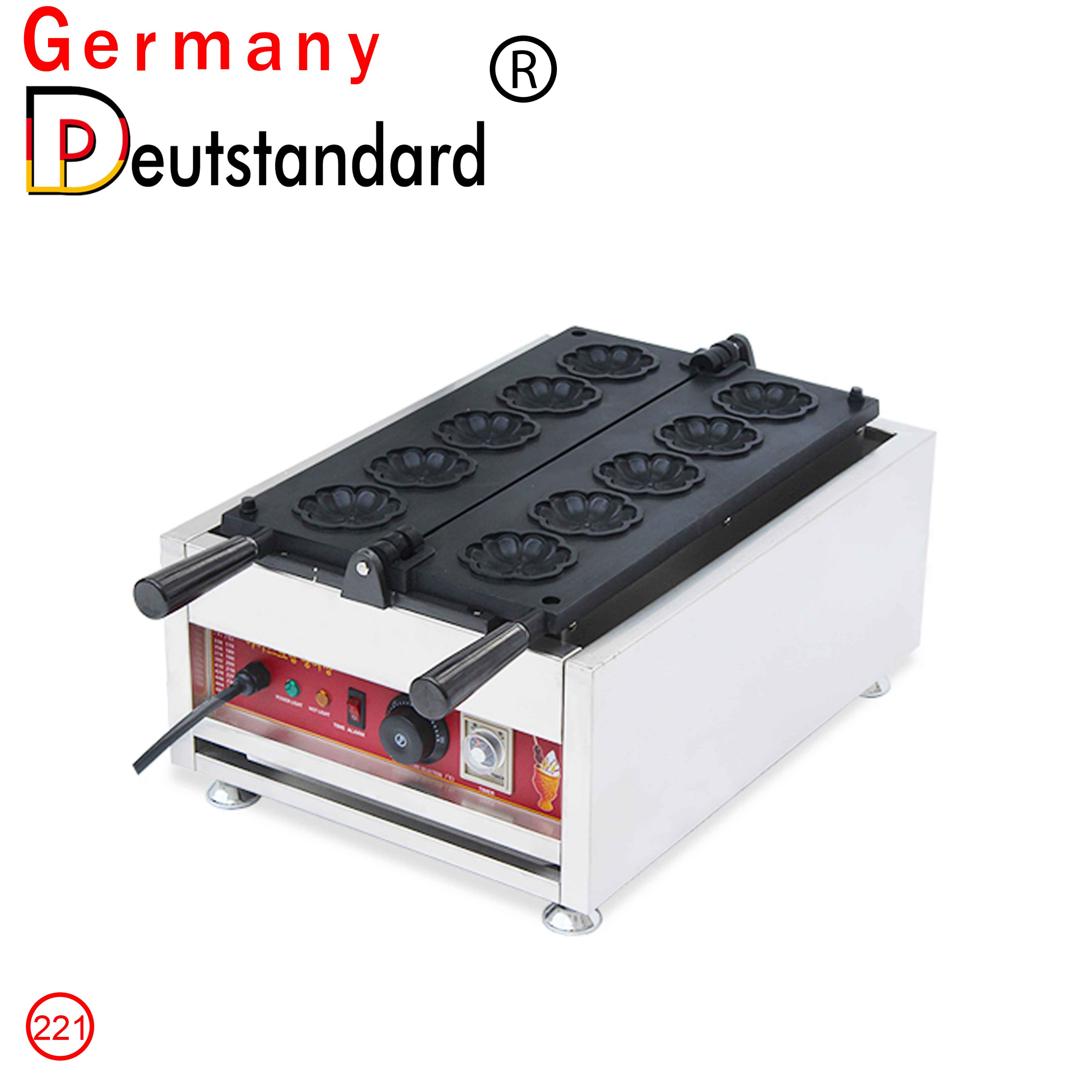 New commercial Japanese cherry blossom burning waffle electromechanical baking pan red bean stuffed muffin scone machine new power np221