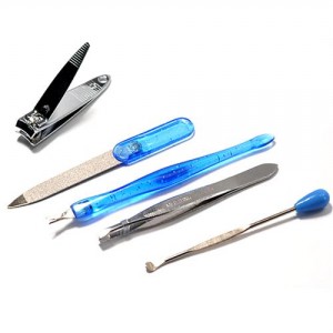 Meiyiting five-piece makeup tool set, nail scissors, dead skin shovel, ear pick, tweezers, nail file, manicure tools