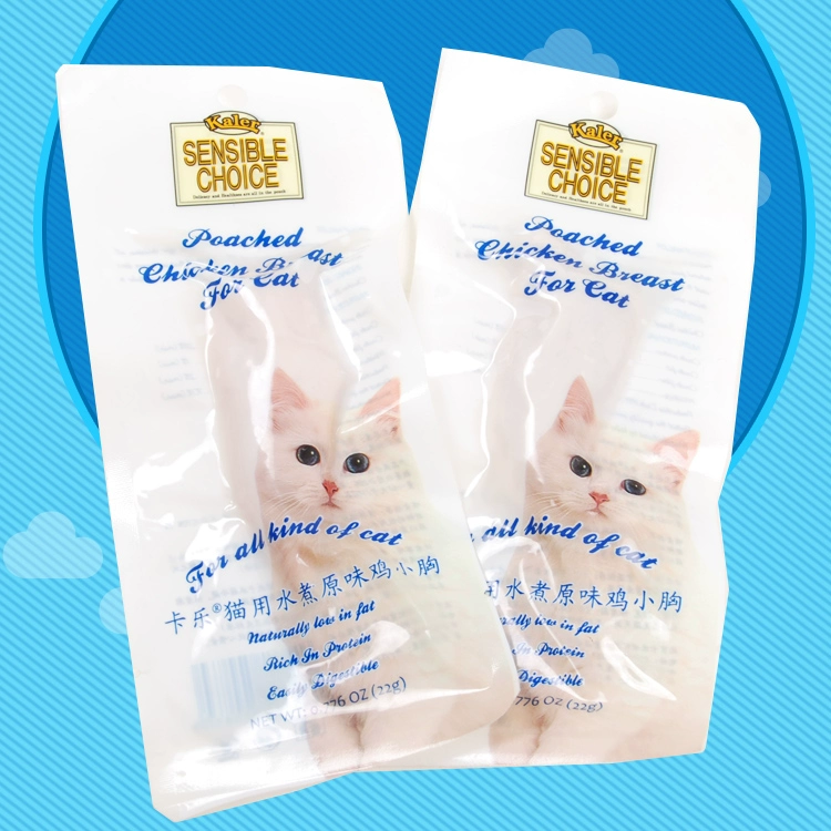 AAC / Kaler Cat Thức ăn nhẹ Mèo với Gà luộc trắng cổ điển Thịt ức gà Nhỏ ức 22g Gói - Đồ ăn nhẹ cho mèo