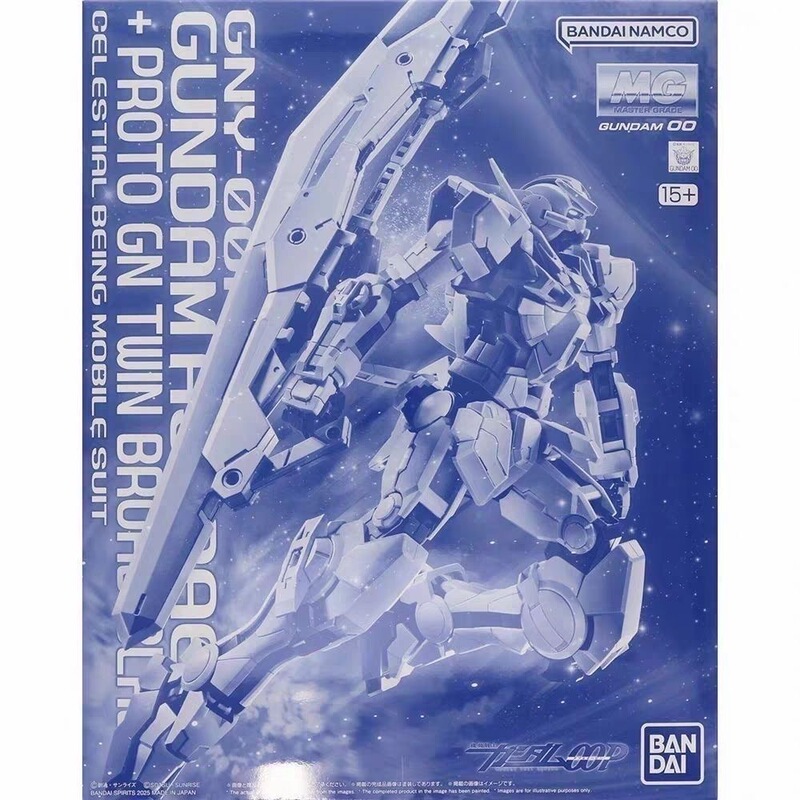 Bandai Pb Mg 1/100 Justice Goddess Gundam + Proto Gn Twin Broad Blade White Girl