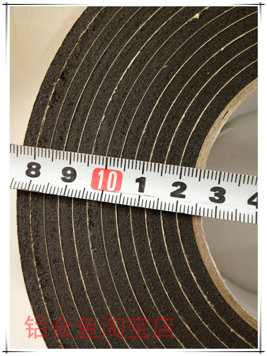Sốc hấp thụ chống mòn dải niêm phong đen Băng keo xốp một mặt eva xốp dày 4mm * rộng 3CM * dài 5 mét - Băng keo băng keo chống rò rỉ nước