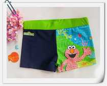 Foreign trade Original single Sesame Street Boy Swimsuit Pants Childrens Boys Pau Cartoon Boy Flat Corner Professional Swimming Pants