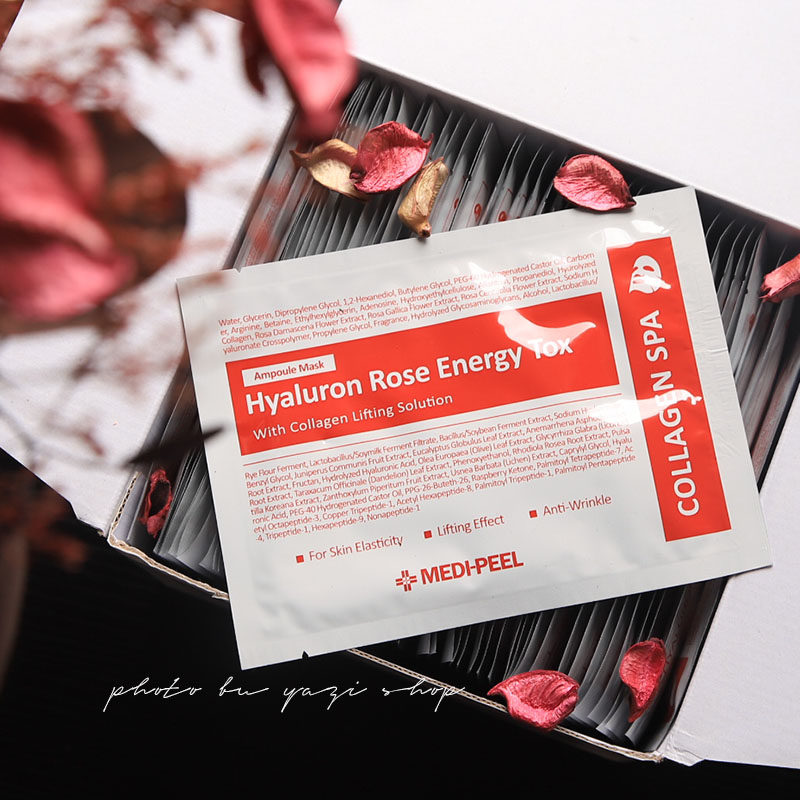 1 piece of 30ml Korea Meitifi rose Anbottle essence mask moisturizing and moisturizing Tired hyperactive oxygen tender skin 10 pieces