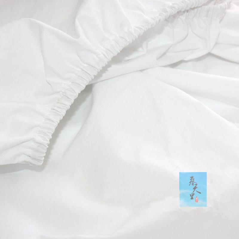 800 mật độ cao mật độ cao Ai Cập cotton satin trắng tinh khiết khách sạn nệm tùy chỉnh đặc biệt đặt giường tròn 	ga chun trải giường 2mx2m2	