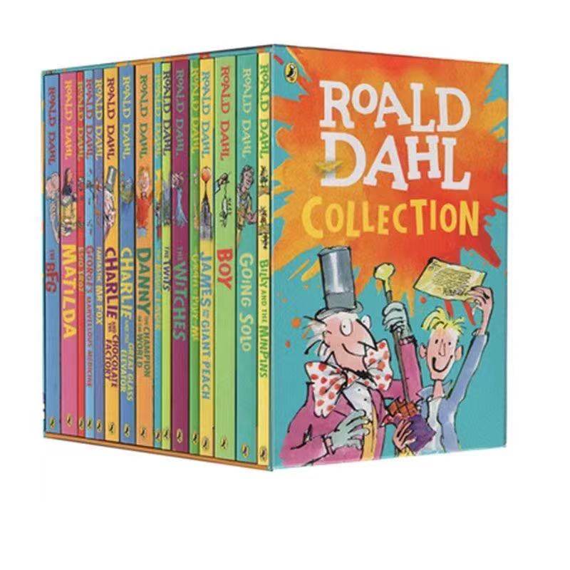 Roald Dahl English original Roald Dahl sends audio full set of 16 copies of Charlie and Chocolate Factory