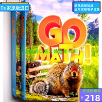 American elementary school mathematics 4th grade students use a book set full color GO MATH to send answers etc