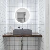 Nordic porcelain mosaic small white brick small square brick Nine grid 300X300 small grid wall brick Kitchen and bathroom tiles