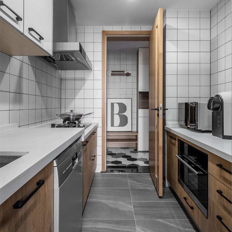 Full porcelain mesh red small white brick Nordic wind bread wall brick 300x600 Makeup Room Tile Kitchen Iketo Small Square Brick