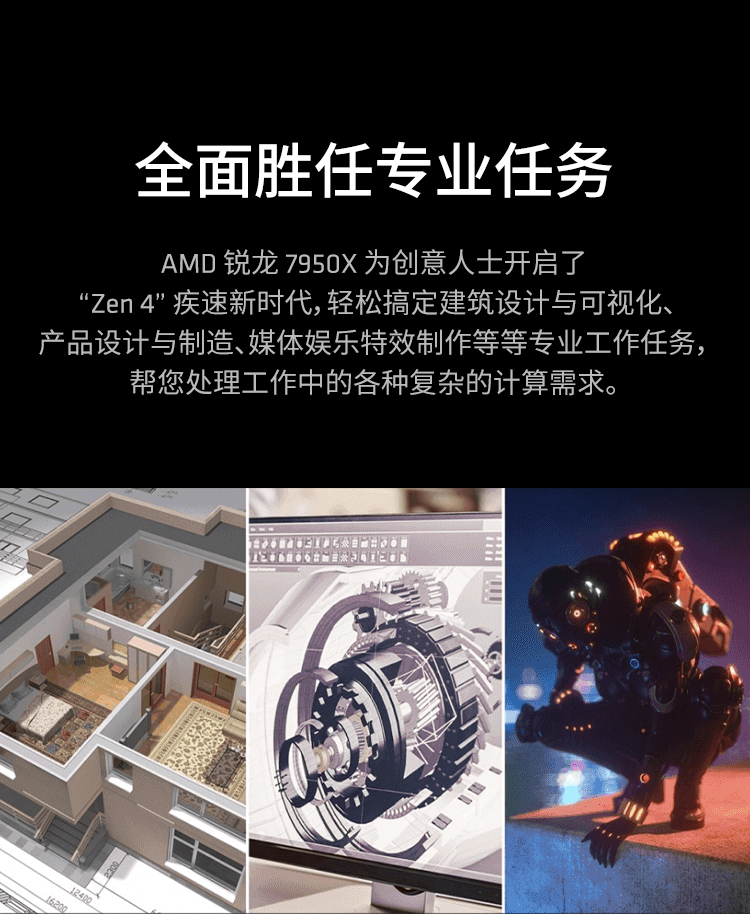 AMD锐龙7 9950X3D游戏处理器8核16线程104MB游戏缓存加速频率至高5.2GHz盒装CPU畅玩三角洲插图4