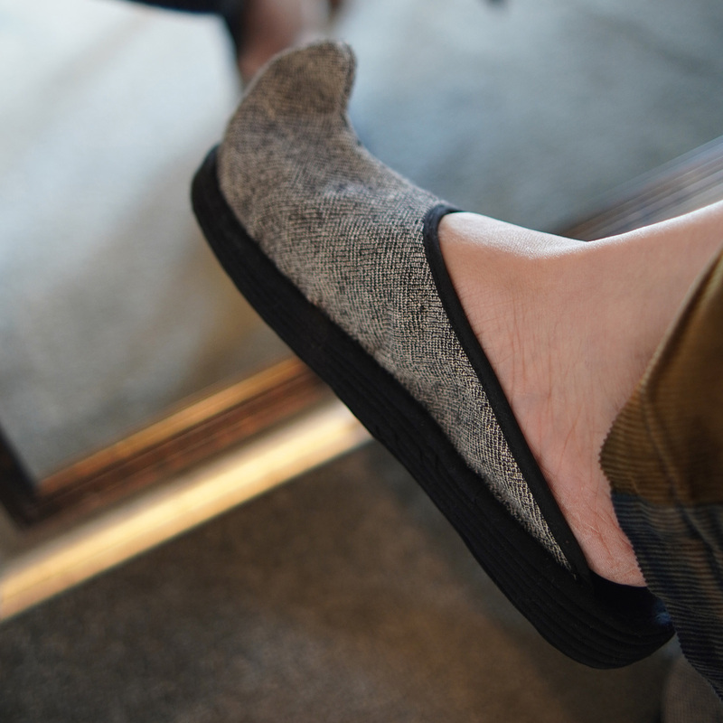 Qingxi Original Classical Curved-Toe Slippers Series [Purely Handmade Thousand-Layer Sole Cloth Shoes] Returning to the Simple and Natural