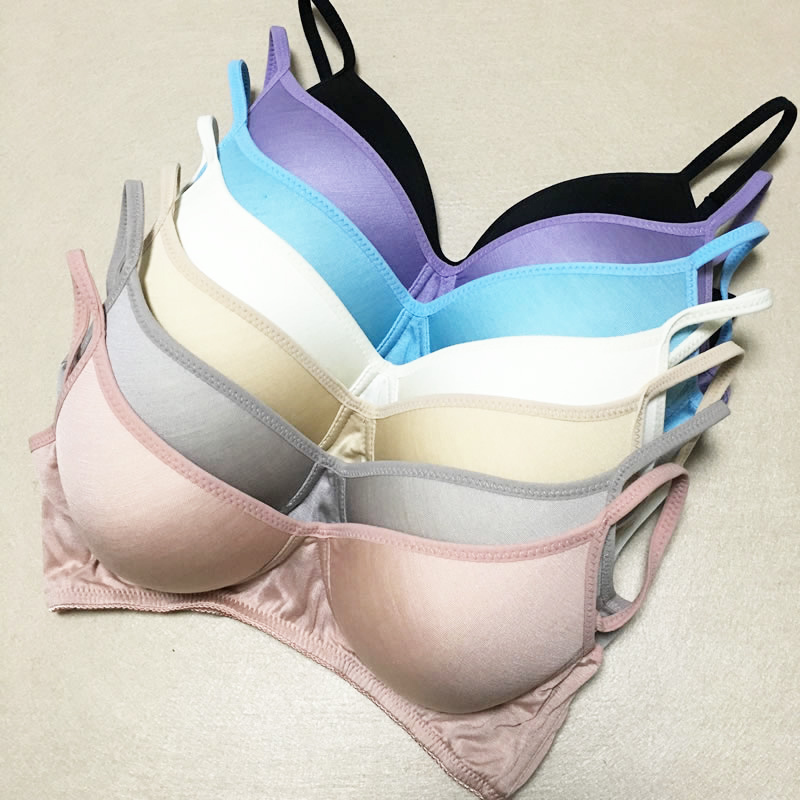 Exported to Japan, 100% Mulberry Silk Thin Bra, Silk Bra, Knitted Silk, Wire-Free, Large Size Women's Underwear