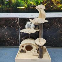 Dragon Cat Toy Springboard Wood Nest Decontrol the Tooth Quality Home Climbing and Wind Netting Cage cage Universal live view