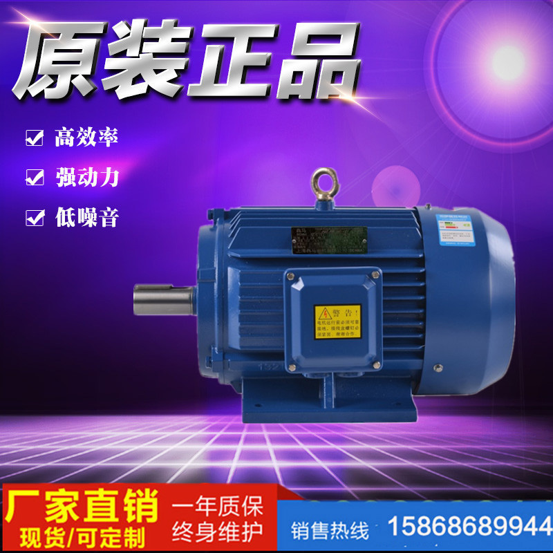 Variable pole multi-speed three-phase asynchronous motor YD2-160L 6 pole 4 pole 9kw 11kw double speed three-phase motor