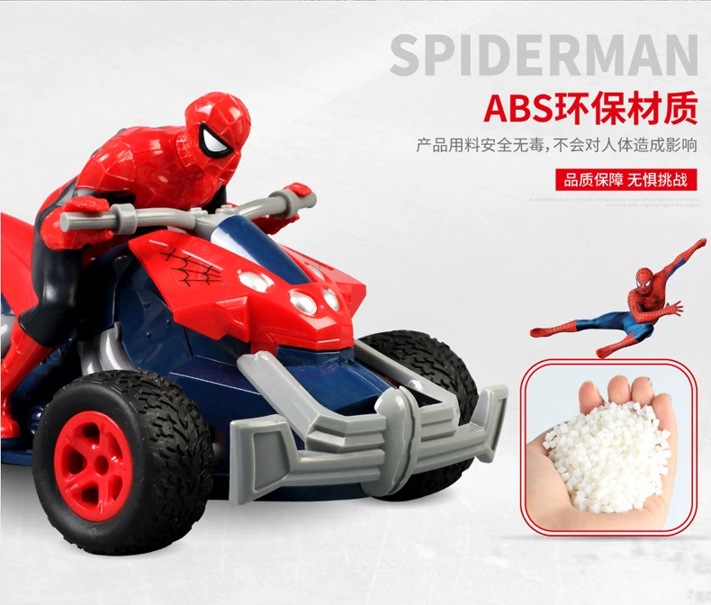 Chính hãng Spider-man điều khiển từ xa xe tốc độ cao off-road stunt xe leo núi trẻ em sạc cậu bé đồ chơi chống va chạm xe đồ chơi trung thu cho bé