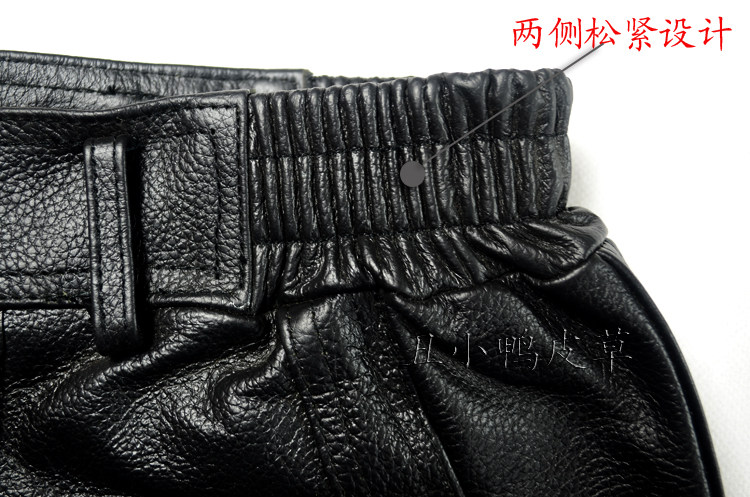 Pantalon cuir homme droit pour hiver - Ref 1485093 Image 10