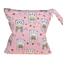 7 cartoon cat models single zipper environmental protection diaper bag Diapers diaper storage bag cart mommy hanging bag