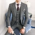 Mùa đông dày ấm len chất liệu phù hợp với phù hợp với nam mỏng twill len phù hợp với studio đám cưới ba mảnh quần tây nam Suit phù hợp