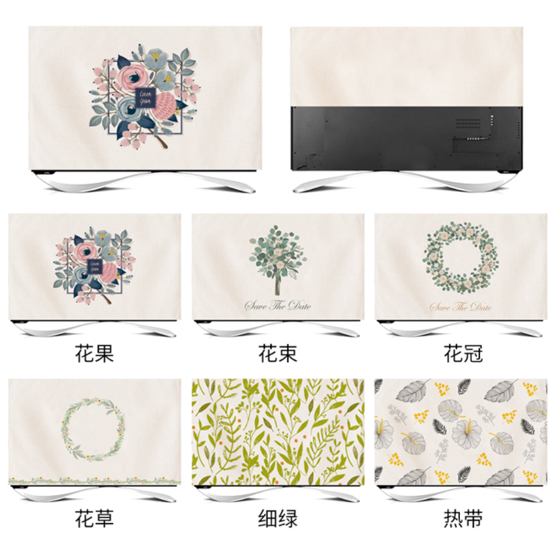 Nordic TV DUST COVER LIQUID CRYSTAL HANGING MODERN MINIMALIST CLOTH ART COTTON LINEN LIVING ROOM HOME 55 INCH 50 INCH 60 INCH