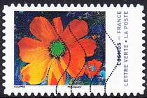 French letter marketing stamps 2020 Colors of cosmic flowers 12-3