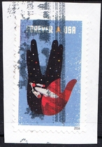 U.S. Letter Marketing Stamp Clip 2016 Star Trek 50th Anniversary 4-4