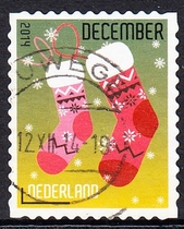 Dutch Letter Marketing Stamps 2014 Christmas 20-17: Christmas Stockings